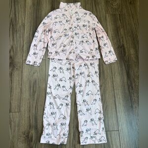 Justice Girls Pug Pajamas Size 10